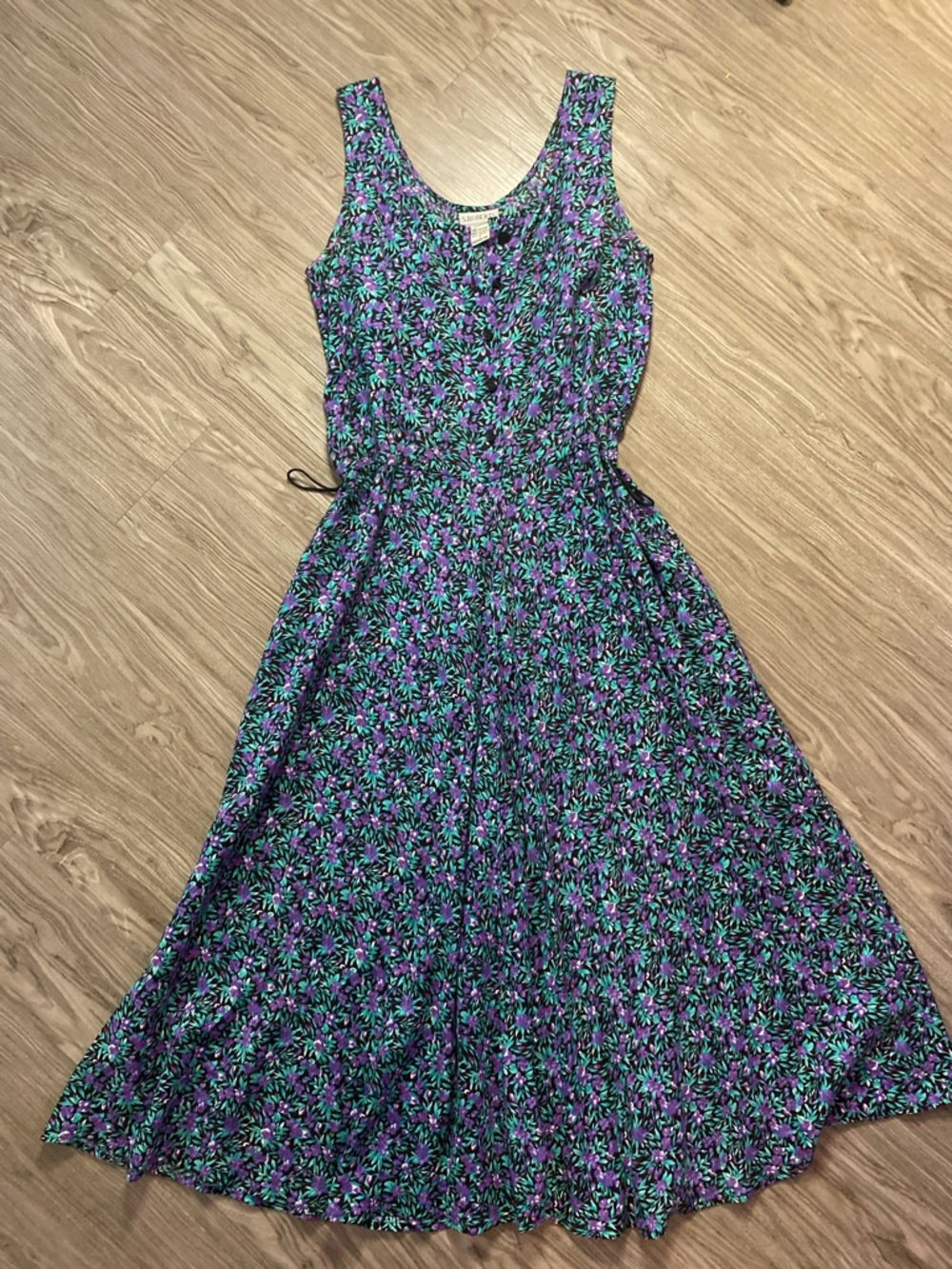 S.Roberts Floral V-Neck Maxi Dress